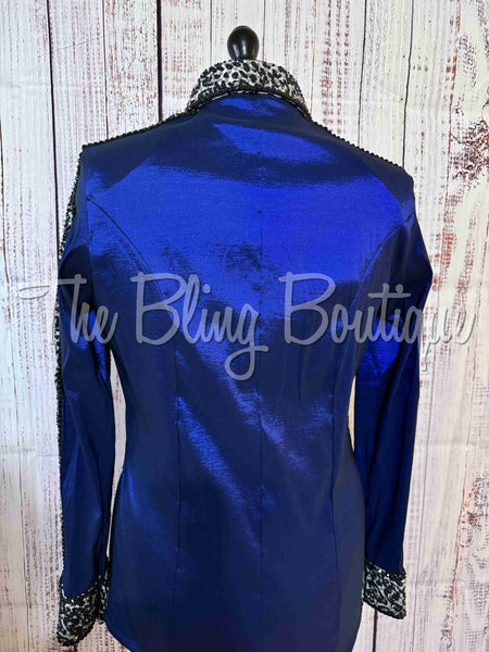 Dark Blue, Black, Grey & Leopard Day Shirt Set (XL)