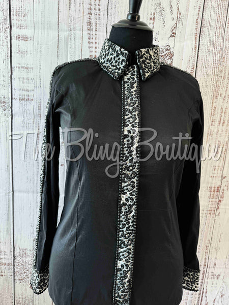 Black, Grey & Leopard Day Shirt Set (2XL)