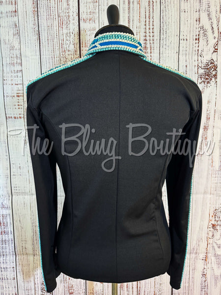 Black & Turquoise Day Shirt Set (2XL)