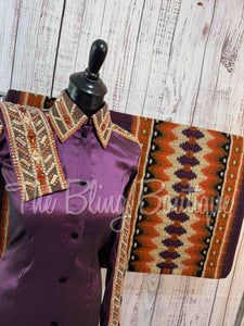 Plum, Copper & Bronze Day Shirt Set (S)