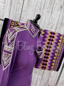 Purple, Grape & Gold Day Shirt Set (M)