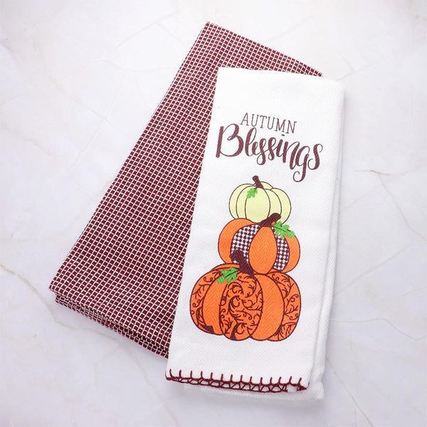 Autumn Blessings Hand Towels - 2 Piece Set