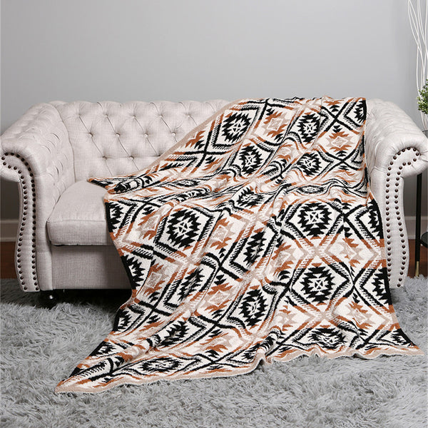 Aztec Neutrals Throw Blanket