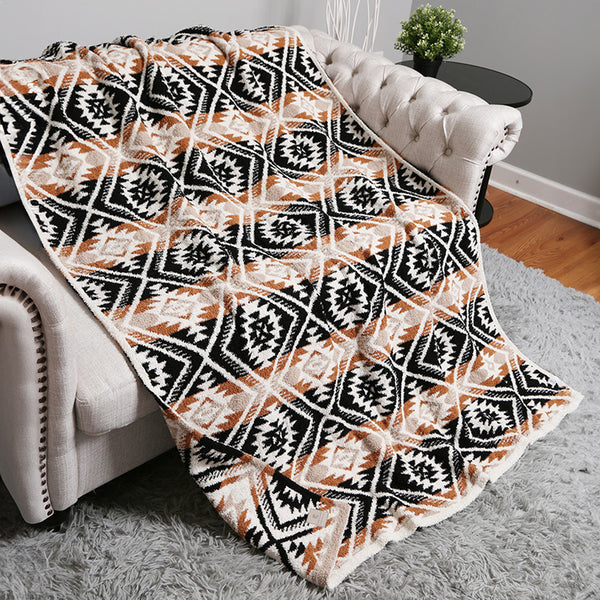 Aztec Neutrals Throw Blanket